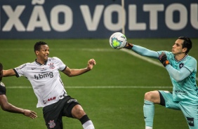 Centroavante J no duelo entre Corinthians e Botafogo na Neo Qumica Arena