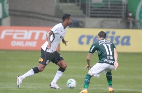 J no duelo contra o Palmeiras, pelo Campeonato Brasileiro