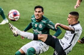 Gabriel durante Drbi entre Corinthians e Palmeiras, pela semifinal do Paulista