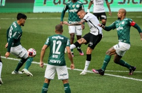 Luan durante Drbi entre Corinthians e Palmeiras, na Neo Qumica Arena, pela semifinal do Paulisto
