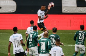 Raul Gustavo durante Drbi entre Corinthians e Palmeiras, na Neo Qumica Arena