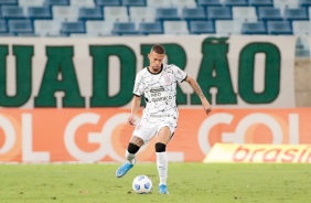 Zagueiro Joo Victor durante partida entre Corinthians e Cuiab nesta segunda-feira