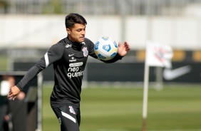 Roni durante treino do Corinthians em preparao para duelo contra o Flamengo