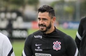 Giuliano no ltimo treino do Corinthians antes do jogo contra o Grmio