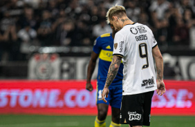 Rger Guedes durante jogo do Corinthians contra o Boca Juniors pela Libertadores