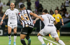 Fbio Santos e Gustavo Silva durante partida contra o Cear