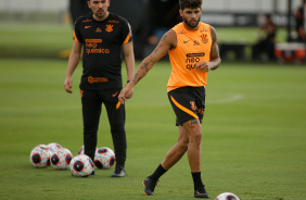Yuri Alberto durante treino do Corinthians