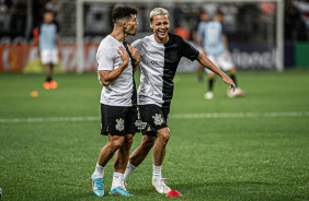 Rafael Ramos e Matheus Arajo brincam em duelo contra o gua Santa pelo Campeonato Paulista
