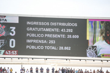 O telo da Neo Qumica Arena registrou o recorde de pblico do futebol feminino no Brasil