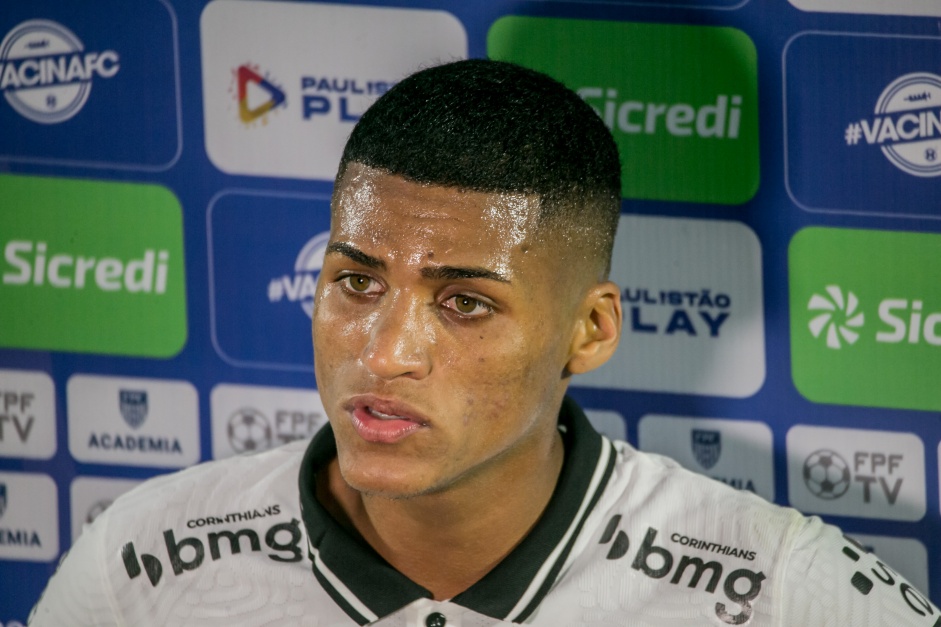 Varanda concedeu entrevista no final do jogo entre Corinthians e Red Bull Bragantino