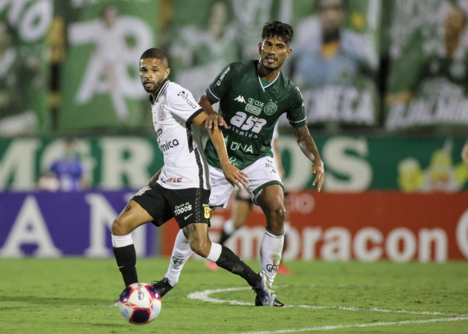 Vitinho em ao no duelo entre Corinthians e Guarani, pelo Campeonato Paulista