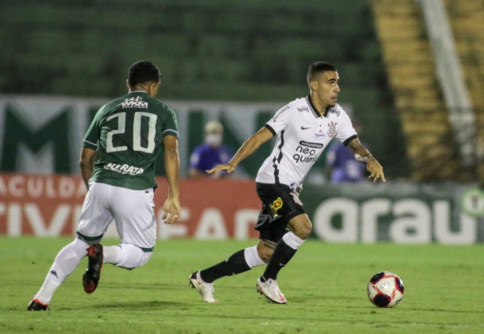 Volante Gabriel durante jogo entre Corinthians e Guarani, pelo Campeonato Paulista, em Campinas