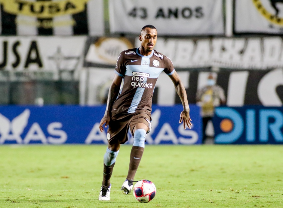 Raul durante jogo contra o Santos, pelo Campeonato Paulista 2021
